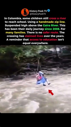 The Most Dangerous School Commute in the World 🛑😳