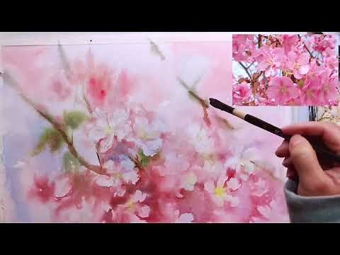 How to Paint Watercolor Cherry Blossoms: Step-by-Step Tutorial for Beginners