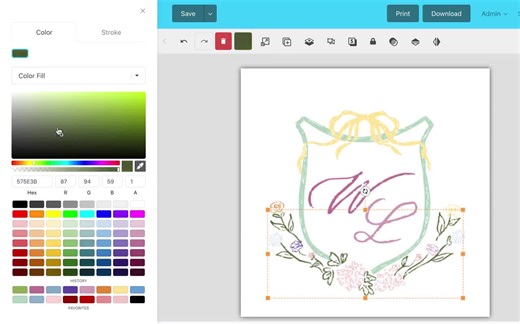 Hand Drawn Custom Wedding Monogram, Personalized Monogram, Hearts, Quirky Wedding Crest, Whimsical Crest, Editable, Digital Download - Etsy Australia