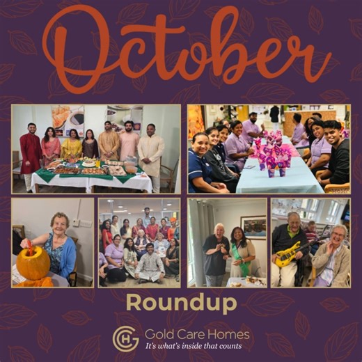 What an incredible month it’s been for everyone at Gold Care Homes !  From celebrating Diwali and Halloween to showing our support for Breast Cancer Awareness Month and honouring the amazing chefs in our homes - it’s been a month full of joy, happiness, and fulfilment.  ✨  We can’t wait to see what next month brings!  #goldcarehomes #gch #dementiacare #nursingcare #residentialcare #carehomelife #carehomeactivities | St Stephen's Care Home | Facebook