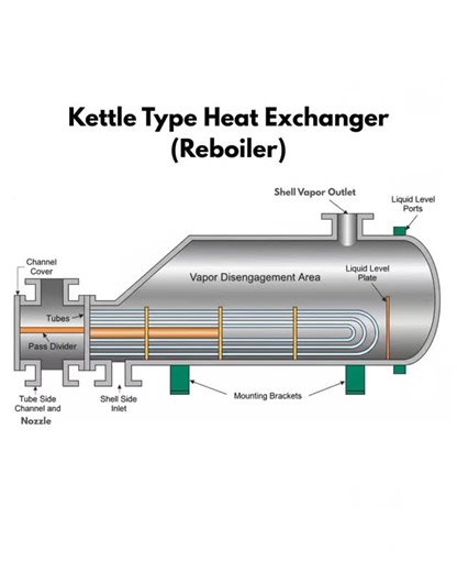 petroleum encyclopedia on Instagram: "Kettle type heat exchanger"
