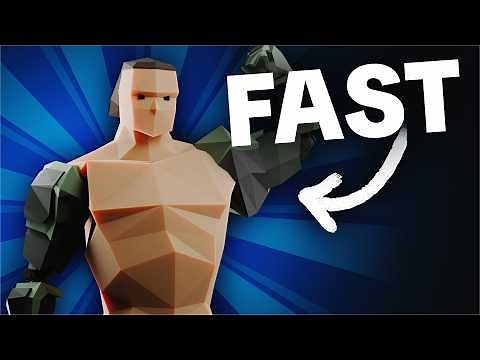 How to make Low Poly Characters (FAST)