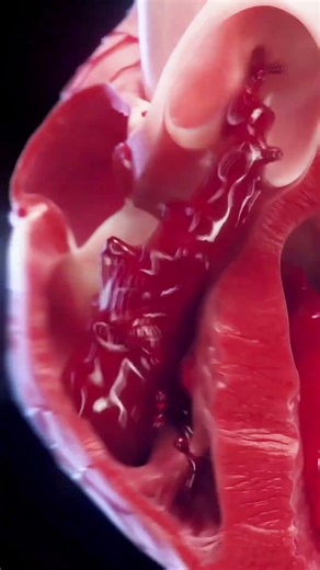 the dynamic world of the heart’s right ventricle with our animated 3D model #scienceshorts #heart