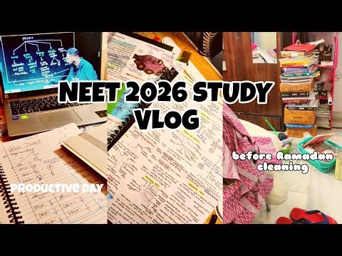*NEET 2026 STUDY VLOG|| Last 2 months strategy|| Ramadan preparation ✨