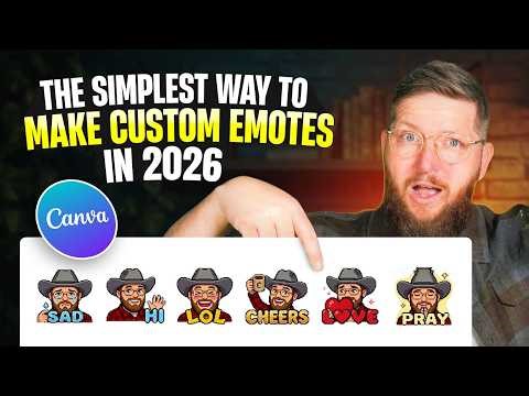 How to Make Twitch Emotes with AI + Canva (Nano Banana + ‪@canva‬ )