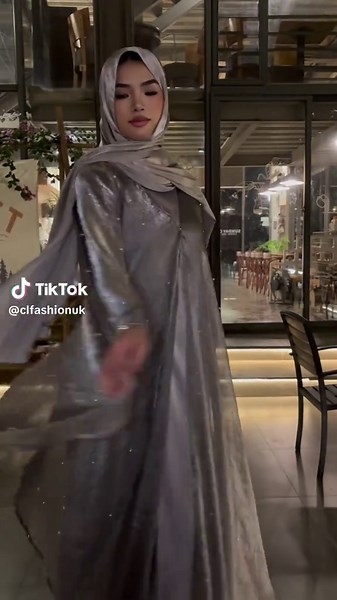 Do you like grey pearl abaya?#Ramadan2026 #tiktokmademebuyit #blackfriday #abaya #muslimfashion