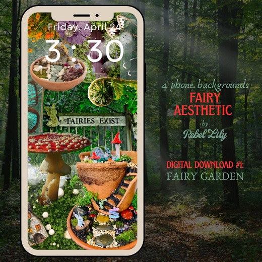 Fairy Phone Backgrounds: Garden, Lake, Tavern, and Cottage (digital Downloads) - Etsy Australia