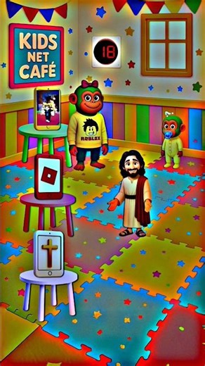 Can Jesus Play Roblox on His Tablet #jesus