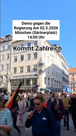 Demonstration in Munich 🚨 People are taking to the streets for this