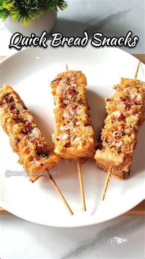 Quick Bread Snacks 😋 | Bread Cheese Sticks #shorts #bread #snacks #recipe #easyrecipe #viral