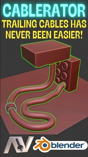 Cablerator - The easiest way to create trailing cables in Blender