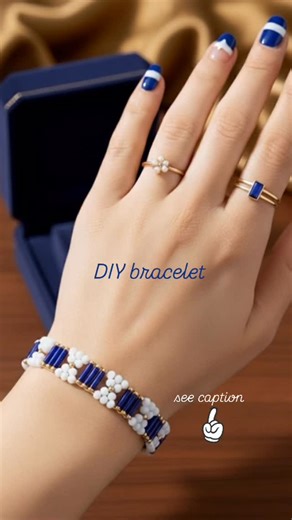 In this video, I’ll show you how to make this beautiful beaded bracelet using blue bugle beads, light blue rondelle beads, and golden seed beads. The combination of shimmering gold and rich blue tones gives it a classy and elegant look — perfect for any occasion! This design is simple yet eye-catching, ideal for beginners or anyone who loves making handmade jewelry. Follow the step-by-step tutorial and create your own version in your favorite colors, click the link in my BIO or type “yes” in the