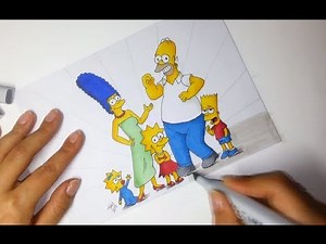 Drawing The Simpsons - Flex and Copic markers
