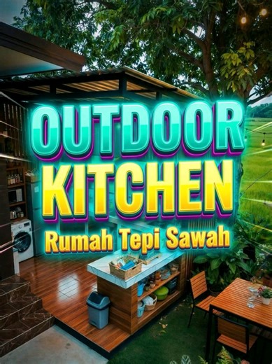 Dapur luar ni buat jiran ingat kafe baru buka. Masak sambil tengok sawah, angin semula jadi free je 🍃 Kalau suka transformasi hebat macam ni, jangan lupa: 👍 Like 💬 Komen pendapat korang 🔔 Follow untuk projek-projek gila seterusnya dapur luar rumah, outdoor kitchen malaysia, dapur kampung moden, dapur tepi sawah, dapur luar aesthetic, dapur backyard malaysia, outdoor kitchen design malaysia, dapur terbuka rumah kampung, dapur moden minimalis, dapur luar cantik, rumah kampung moden, backyard m