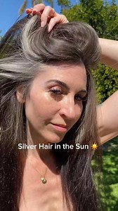 Here is how to get your gray hair shiny ⬇️ ⭐ Protect hair from UV damage: wear a hat, or scarf to prevent dryness and yellowing. ⭐ Avoid harsh chemicals: harsh chemicals found in bottled shampoo like SLS and alcohols can strip moisture from your hair and dulls the shine. ⭐Use acai oil Acai oil is a ntural ingredient that correct yellow undertones making your grays shine. I use @humbyorganics Purple Rain to keep my grays bright, soft, and sunlight-ready. | Humby Organics