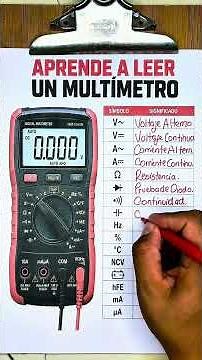 Funciones del multimetro detallado 💯✅ #multimetro #fluke #medicion #motor #mechanic