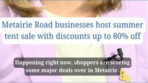 Metairie Road businesses host summer tent sale with discounts up to 80% off