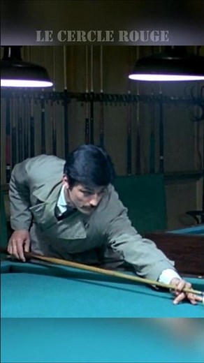 At the billiard hall - The Red Circle #shorts #Alain Delon #movie #old #film #history #mafia