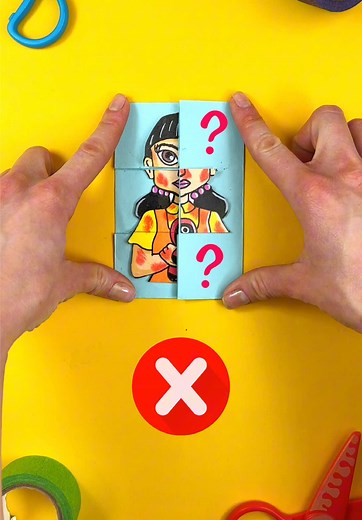 Create a Squid Game Paper Craft Doll Puzzle