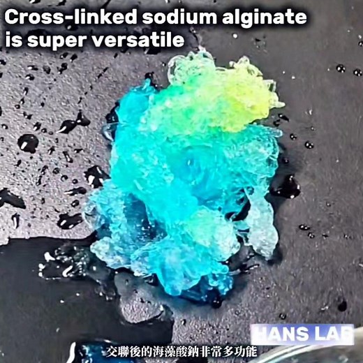 The Amazing Versatility of Cross-Linked Sodium Alginate! #ChemistryExperiment