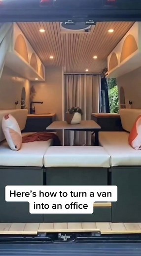 This is brilliant 🔥✔️ #deannadunn #campervan #van #campervanconversion #office #workfromhome #fyp #foryoupage #design