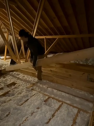 The best way to finish an attic? #handyman #diy #craftsmanship #construction #doityourself