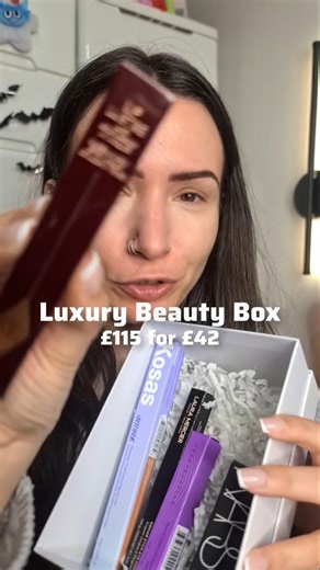 Luxury Beauty Box - After Dark edit by Cult Beauty #luxurybeauty #beautybox #charlottetilbury #nars