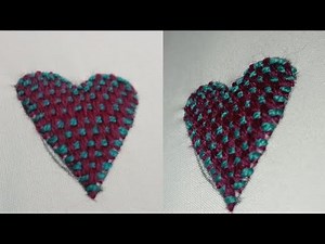 "How to Embroider a Heart – Easy Step-by-Step Tutorial!" | Lashari Craft |