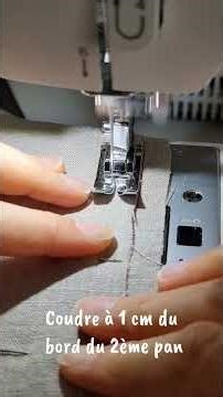 Tuto Couture rabattue plate ✨: finition PRO (facile à faire sans surjeteuse !) #diysewing #sewing