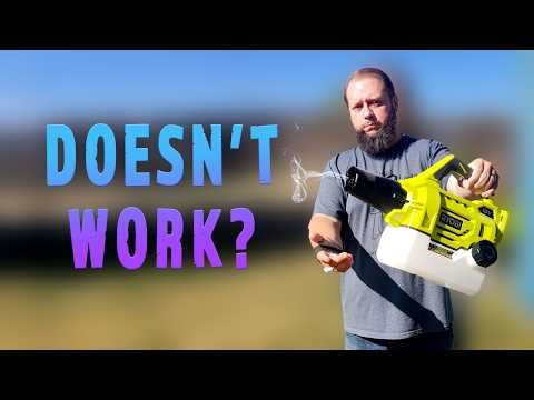 Can a Battery Powered Bug Fogger Replace a Fog Machine? | Ryobi Fogger Test
