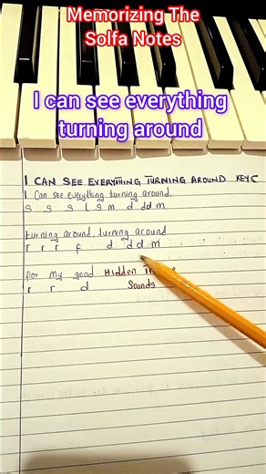 I can see everything turning around, Memorizing Solfa Notes | HiddenTreasure Sounds