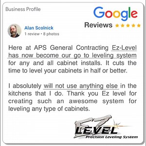Did you know your cabinets must be perfectly level and stable to protect your granite countertops? EZ-Level makes it fast and easy to get flawless results every time with hidden, rock-solid support 🛠️✨ | Ez-Level Cabinet Leveling System