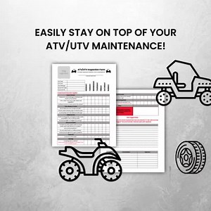 ATV/UTV Weekly Inspection Form Canva Editable Template Atv Inspection Template UTV Inspection Form Atv Drivers Log Utv Driving Log - Etsy