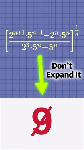 Most Students Overcomplicate This Exponent Problem #mathshorts #mathtips #exponents #algebra