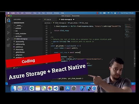 Azure Storage + React Native : Rendering PDFs through Azure AD Service Principal authentication