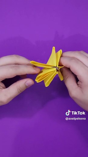 Cómo hacer un girasol de origami fácilmente