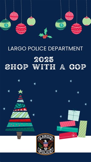 IT’S THE MOST WONDERFUL TIME OF THE YEAR 🎁🎄 Today, the Largo Police Department joined together with our friends from Largo Fire Rescue for our annual Shop with a Cop event. This year, we were able to help more than a two dozen kids shop for toys and necessities for the holidays. Our hearts are full after seeing the smiles on their faces. A big thank you to Roosevelt Blvd. Walmart for hosting us, plus all of those who helped make this year’s event a success! | Largo Police Department