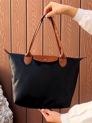 Women's Nylon Shoulder Bag, Lightweight Casual Handbag, Large Capacity Commuter Bag, Practical Ladies' Tote Bag for Books iPad#totebags #fashionbags #chicbag #shoulderbags #bigbag