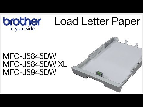 How to load ledger paper into the Brother MFC-J5845DW