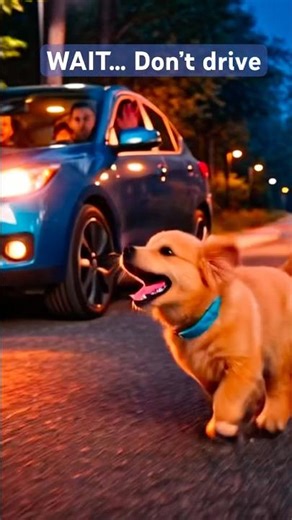 Wait… Don’t Drive 🚗💥 | Dog Saved a Family