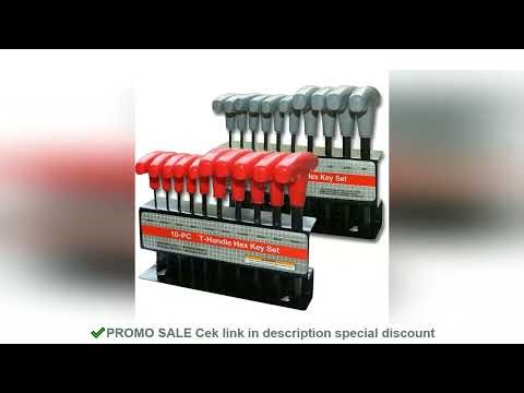 T Handle Hex Key Set Metric 10 pcs and Sae 10 pcs T Bar Wrench With Stand
