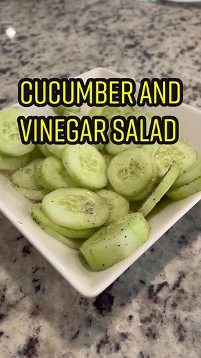 Cucumber & Vinegar Salad: Simple Summer Recipe
