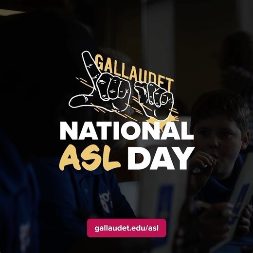 🎉 Celebrate National ASL Day with us! 🤟 Visit Gallaudet University’s website at http://Gallaudet.edu/asl to learn more about American Sign Language and its significance. 🌟 ASL isn’t just a language; it’s a vital part of Deaf culture and communication. 💬 Want to learn ASL? Explore resources on the website and start your journey today! #NationalASLDay #ASL #DeafCulture 🎉 | Gallaudet University
