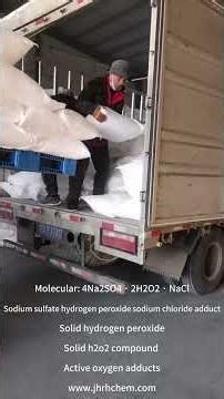 Sodium sulfate-hydrogen peroxide-sodium chloride adducts 4Na2SO4 · 2H2O2 · NaCl