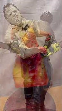 Texas chainsaw massacre leather face 3-D print painted by me #LeatherFace #TexasChainsawMassacre