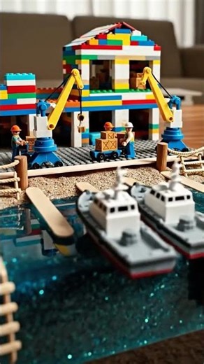 I Built a Miniature Coastal Naval Base Along the Edge of a Coffee Table