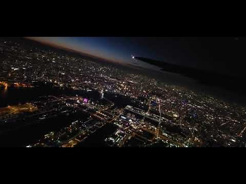 【奇跡の絶景】羽田空港離陸夜景