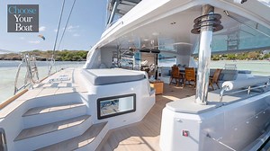 The Privilege SERIE 7 is a luxury sailing catamaran built for blue water sailing. The «nacelle» is one of main Privilege’s key values. It is a central part in front of the mast, offering a significant living space and many advantages. Particular attention is given to internal fitting-out, so that the yacht is the reflection of customer wishes. The nearly 75-foot long yacht offers five ensuite cabins with the owners' cabin in the center being the largest in its class. More details: http://www.cho