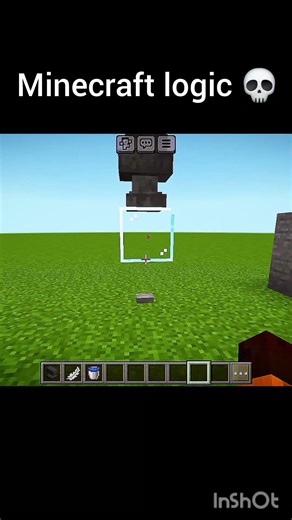 Minecraft LOGIC?🤔Part 1 #minecraft #shorts