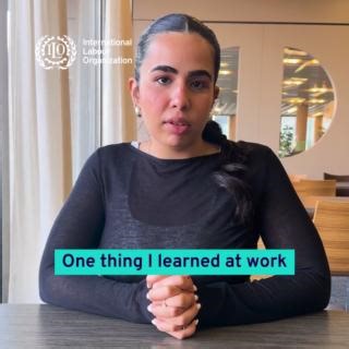 3.5K views · 30 reactions | What have you learned at work today? 樂 Colleagues at the ILO share key insights, surprising data points, and lessons from their work.  Stay tuned and watch the reels series here: https://ow.ly/g5Gp50VaZWr | International Labour Organization | Facebook